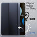 iPad 10.2" Case with Pencil Holder – Trifold Stand Clear Back Auto Sleep/Wake Cover SF