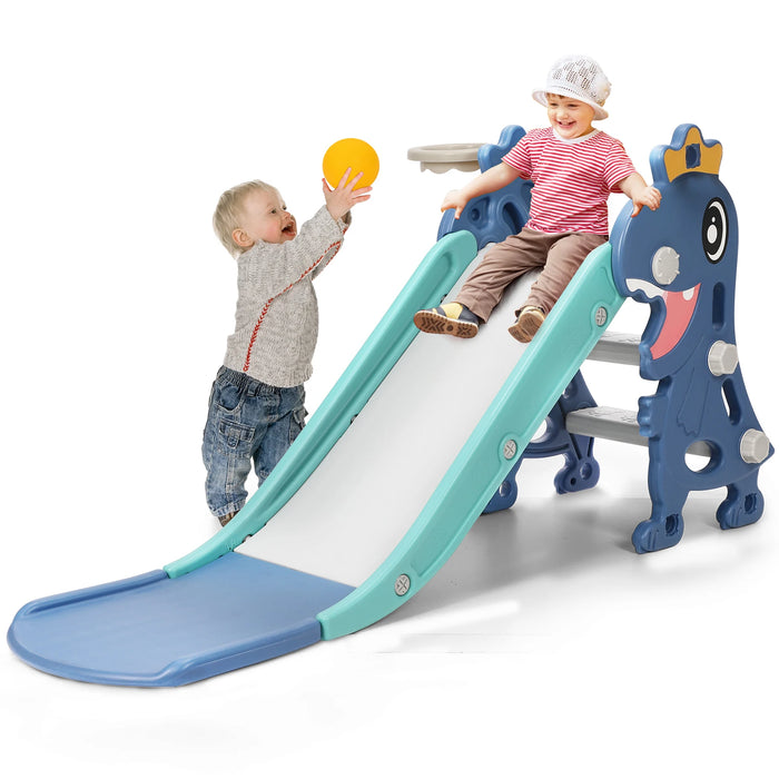 Kids Indoor Dinosaur Slide – Foldable Play Slide with Non-Slip Stairs for Ages 1–8