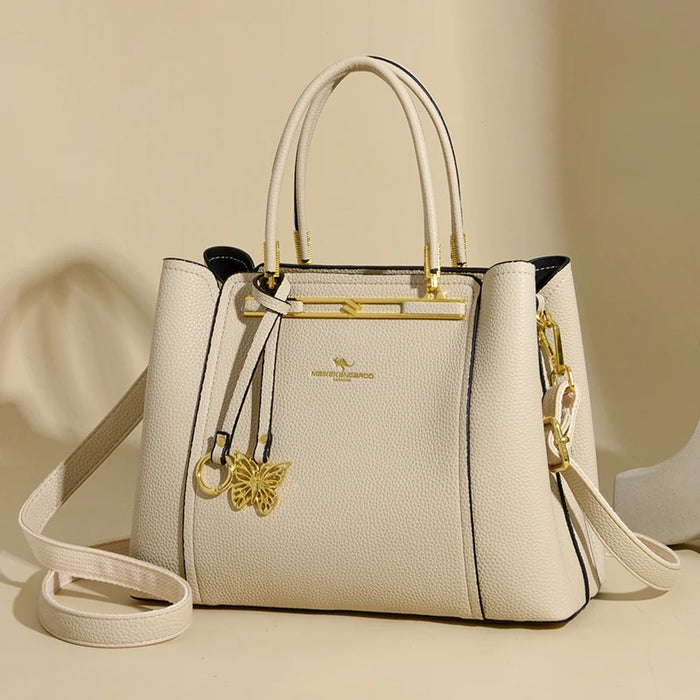 Women’s Tote Bag – Soft Microfiber Leather Casual Handbag with Zipper Closure - Samanta Factory