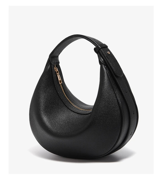 Chic Half-Moon Leather Handbag – Stylish Crossbody Bag for Women, Ideal Gift for Loved Ones - Samanta Factory