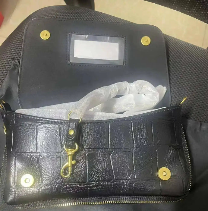 Women’s PU Box Bag – Casual Chain Shoulder Crossbody Bag