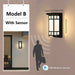 Modern LED Wall Light with Radar Motion Sensor – 16W/30W Waterproof IP55 ABS Lamp for Indoor & Outdoor Lighting - Samanta Factory