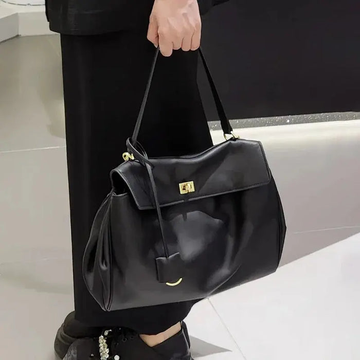 Leather Satchel Bag – Soft Casual Crossbody Style SF