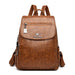 High-Quality Leather Backpack for Women – Large Capacity Travel & School Bag, Fashionable Mochila Shoulder Bag - Samanta Factory