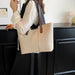 Luxurious Women’s Leather Shoulder Bag – Stylish Microfiber Synthetic Leather Casual Tote - Samanta Factory