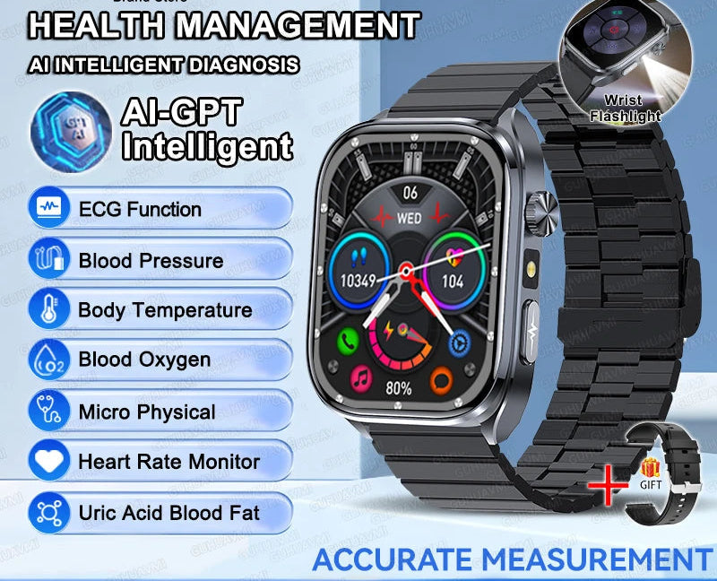 Health Smartwatch – ECG & AI Five-Organ Monitoring SF
