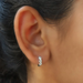 Moissanite Hoop Earrings – 925 Sterling Silver D/VVS1 Diamond-Like Sparkle SF