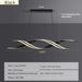 Modern LED Pendant Light – Polished Chrome with Remote Dimming - Samanta Factory