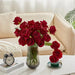 Artificial Velvet Roses – 50PCS Long-Stem Flower Bouquet SF