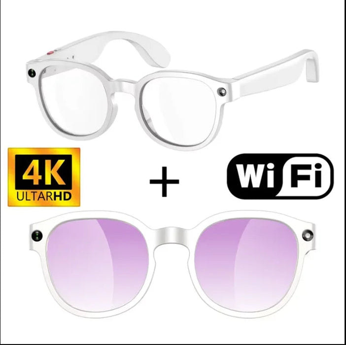 AI Smart Glasses with 6K Camera & Translation – Bluetooth Calling Music Photochromic Eyewear SF