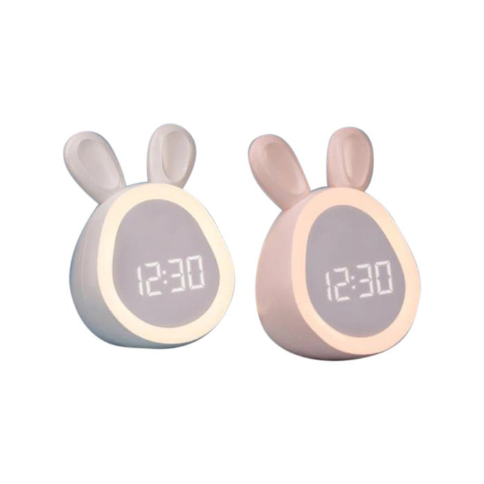 LED Cartoon Alarm Clock – Digital Display with Voice Control & Rechargeable Batter