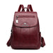 High-Quality Leather Backpack for Women – Large Capacity Travel & School Bag, Fashionable Mochila Shoulder Bag - Samanta Factory