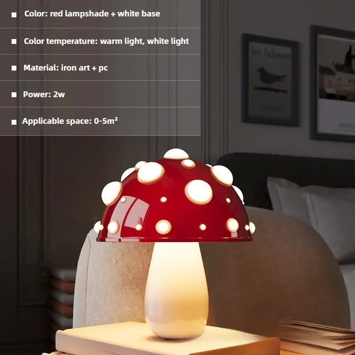 Mushroom Night Light – Dimmable LED with Cute Forest-Inspired Design - Samanta Factory