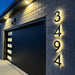 LED House Numbers – Backlit Stainless Steel Address Sign SF
