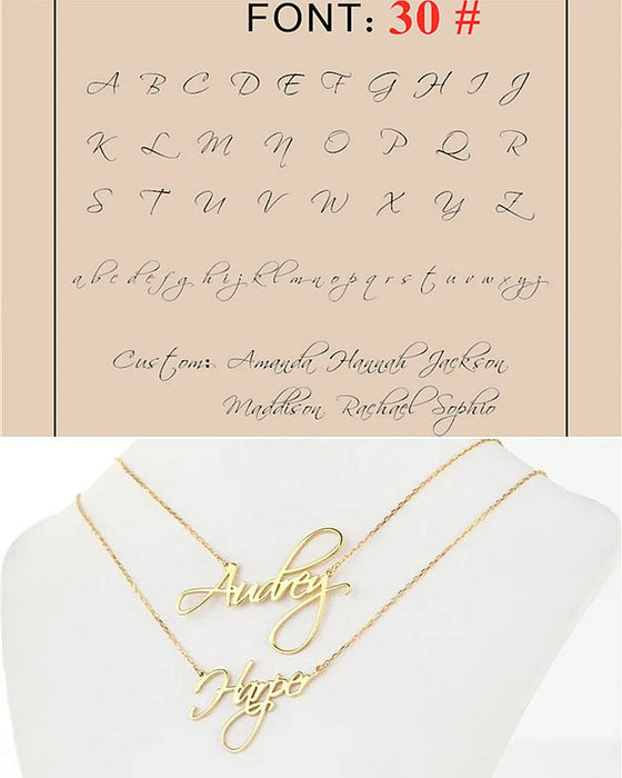 Custom Name Necklace – Personalized Pendant for Women Sf