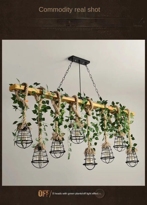 Wrought Iron Chandelier – Multi-Head Vintage Pendant Light for Restaurants & Hotels - Samanta Factory
