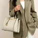 Women’s Tote Bag – Soft Microfiber Leather Casual Handbag with Zipper Closure - Samanta Factory
