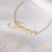 Custom Name Necklace – 18K Gold Plated Personalized Heart Pendant for Women SF