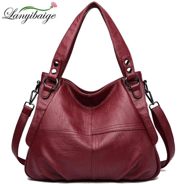 genuine leather unisex vintage tote bag in multiple colors with zipper closure and compartments

