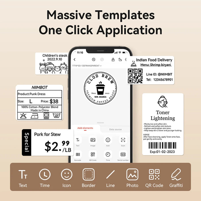 Thermal Label Maker – Bluetooth Portable Printing Samanta Factory