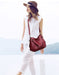 Genuine Leather Tote Bag – Vintage Unisex Handbag with Large Capacity - Samanta Factory