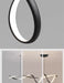 Modern LED Pendant Light – NEO Gleam Black Aluminum Chandelier with Remote Control - Samanta Factory