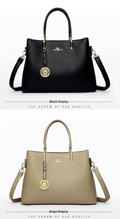 Elegant Commuter Tote Bag – Spacious Unisex Handbag with Detachable Strap - Samanta Factory