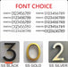 LED House Numbers – Backlit Stainless Steel Address Sign SF