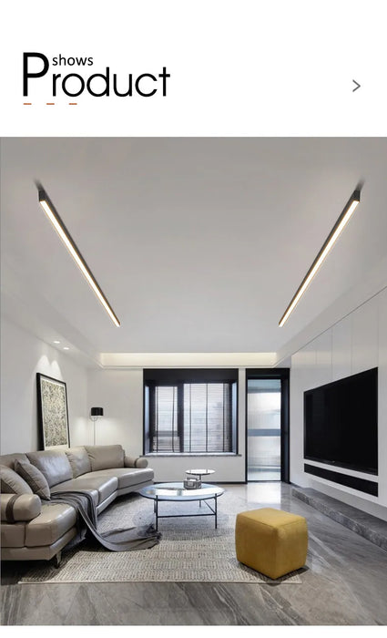 Modern LED Ceiling Light – Sleek Aluminum Design for Home Interiors - Samanta Factory