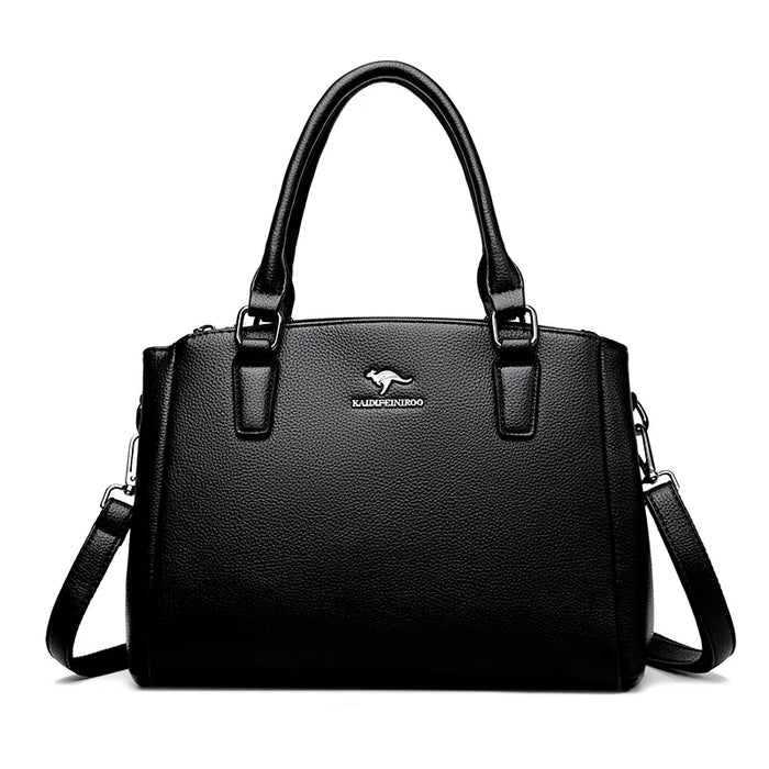 Women’s Vintage Tote Shoulder Bag – Large Capacity Crossbody - Samanta Factory