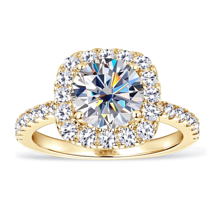 Brilliant GRA-Certified Moissanite Ring for Women with Hypoallergenic 925 Silver