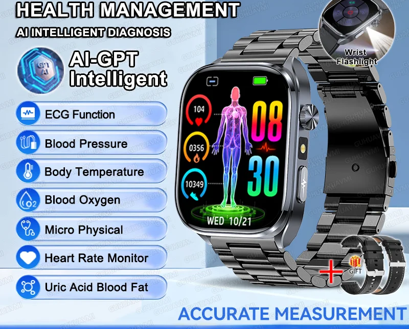 Health Smartwatch – ECG & AI Five-Organ Monitoring SF