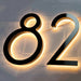 LED House Number Light – Outdoor Waterproof Illuminated Stainless Steel Address Plaque SF