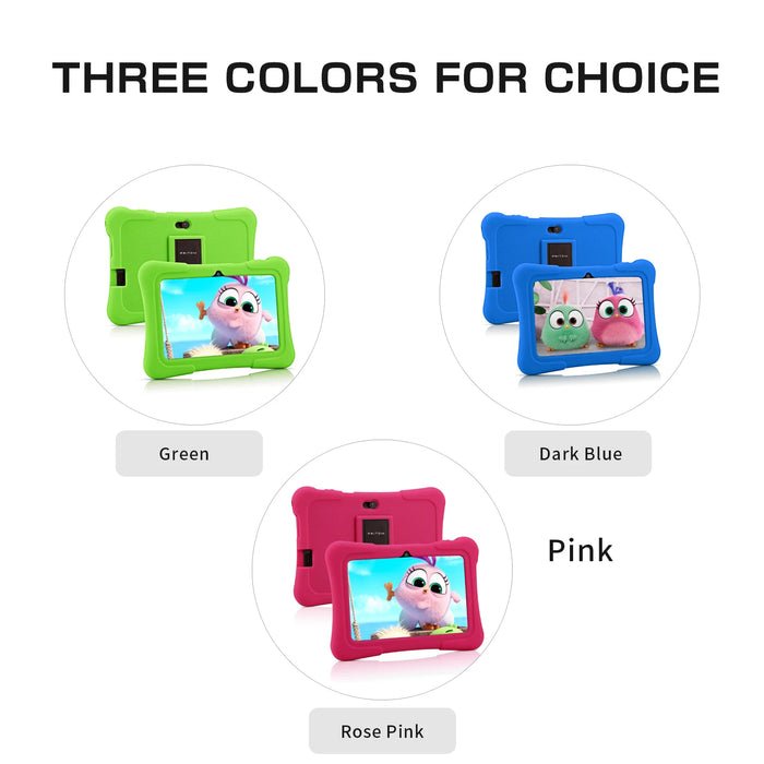 Kids Android Tablet – 7-Inch PRITOM K7 with WiFi, 32GB Storage, Parental Controls & Protective Case - Samanta Factory