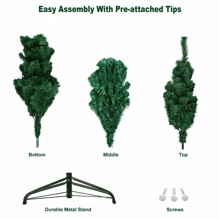 Artificial Christmas Tree – Durable PVC with Metal Stand