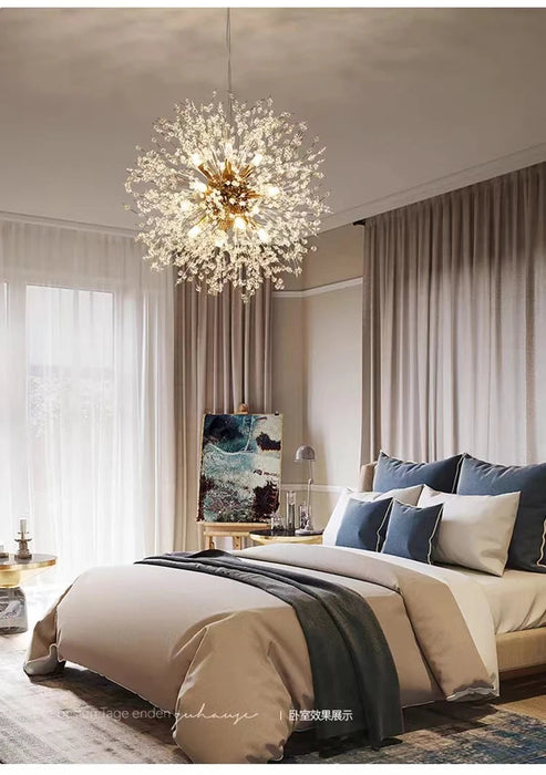 Crystal Dandelion Pendant Light – Modern LED Chandelier for Living Room, Restaurant & Bar Samanta Factory
