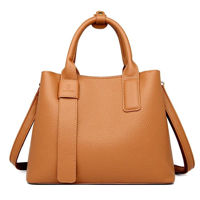 Women’s PU Leather Business Handbag – Saffiano Tote with Adjustable Shoulder Strap