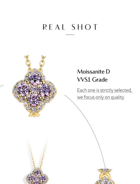 Moissanite Pendant Necklace – VVS1 D Color SF