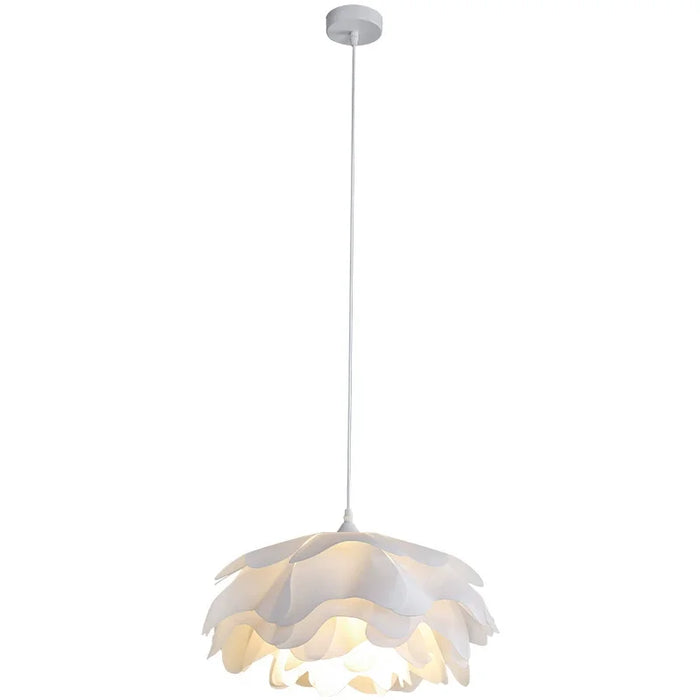 Nordic Pine Cone Pendant Light – White Hand-Knitted Metal Chandelier - Samanta Factory