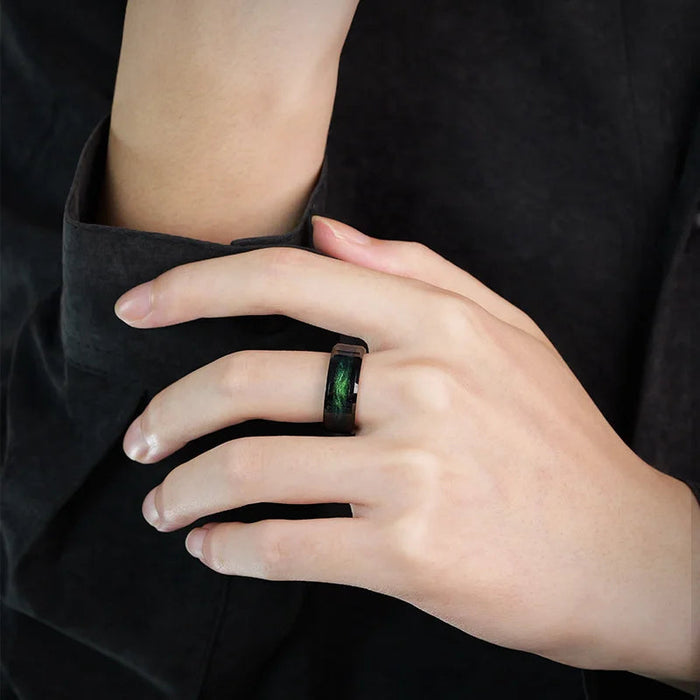 Tungsten Ring – Star Design with Custom Engraving SF