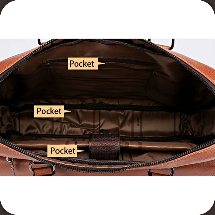 Business Laptop Briefcase – Lightweight 14-Inch Office Messenger Bag