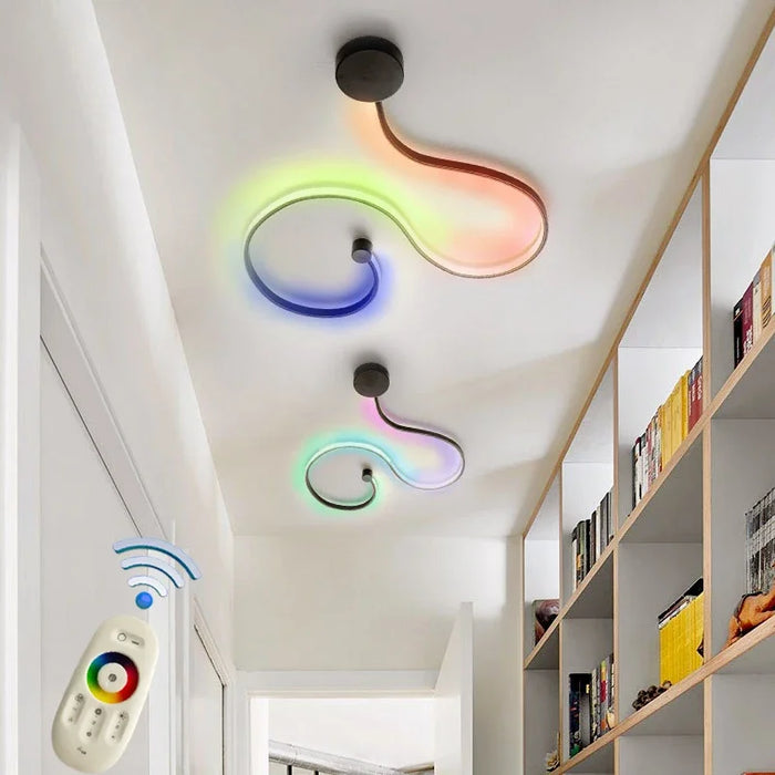 LED Wall Lamp – Modern Dimmable Up & Down Sconce with Remote - Samanta Factory