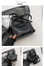 Compact Unisex Barrel-Shaped Crossbody Bag with Modern Flap Design - Samanta Factory