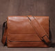 Vintage Leather Satchel Bag – Soft Men’s Crossbody Shoulder Bag SF