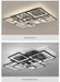 LED Ceiling Light – Modern Geometric Design with Remote Dimming - Samanta Factory