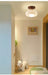 Modern LED Ceiling Light – Wooden & Glass Fixture for Home Lighting - Samanta Factory