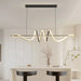 Contemporary Aluminum & Acrylic Pendant Chandelier with Adjustable Brightness & Remote - Samanta Factory