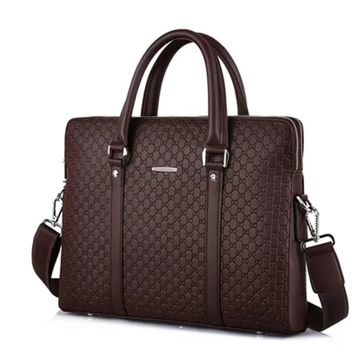 Men’s Laptop Briefcase – Double-Layer Business Shoulder Bag SF