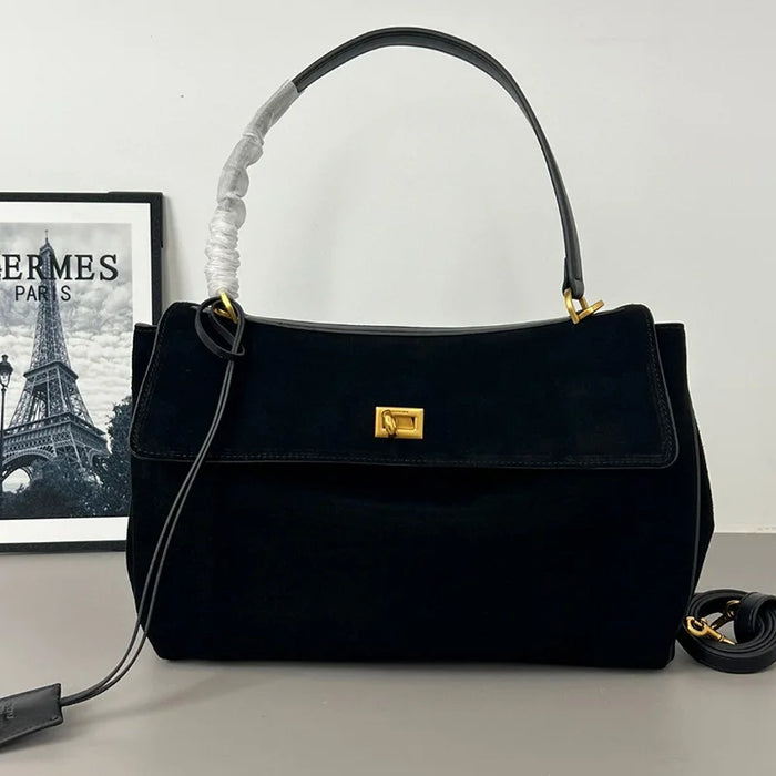 Urban Crossbody Bag - Lock Buckle Minimalist Design