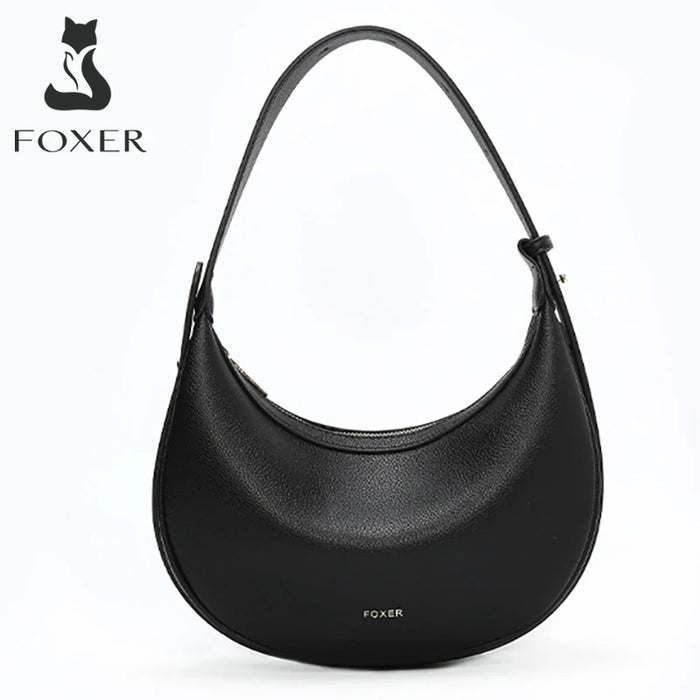 Chic Half-Moon Leather Handbag – Stylish Crossbody Bag for Women, Ideal Gift for Loved Ones - Samanta Factory